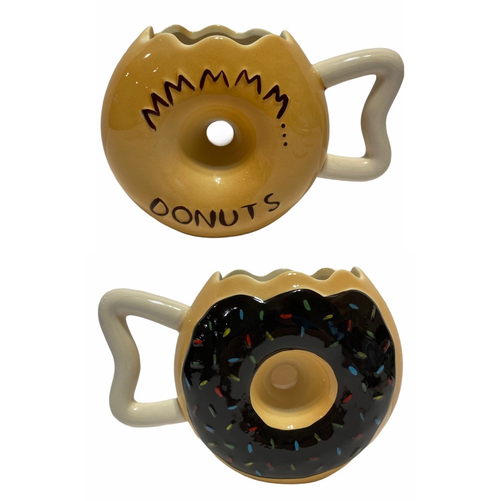 Donut Shaped Coffee Mug Doughnuts Big Mouth tea